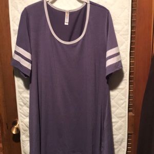 LuLaRoe Perfect Tee Purple Size L